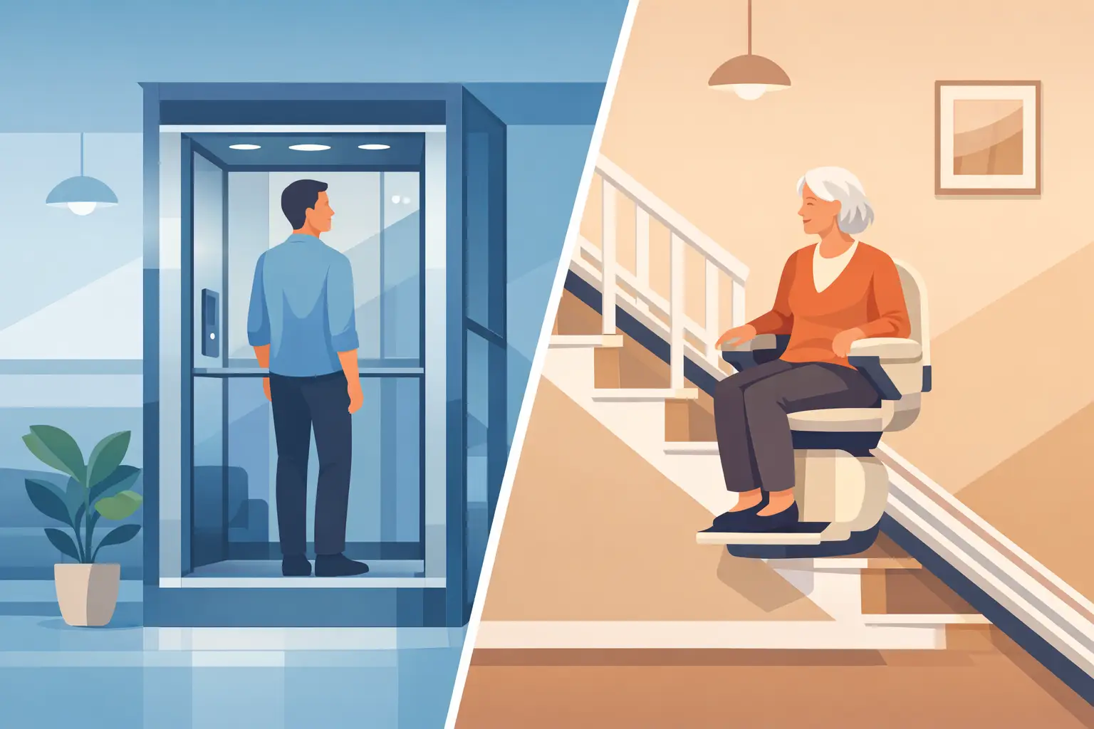 Home Lift vs Stairlift: What Suits You?