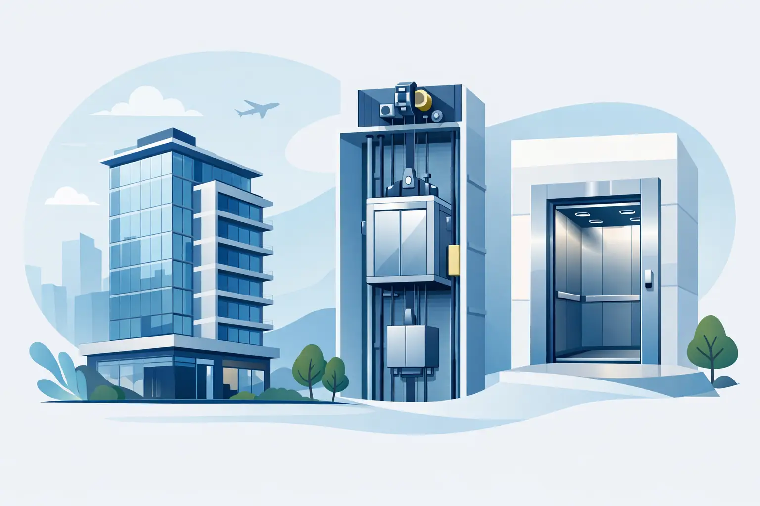 Machine Room Less Elevators Review for Buildings