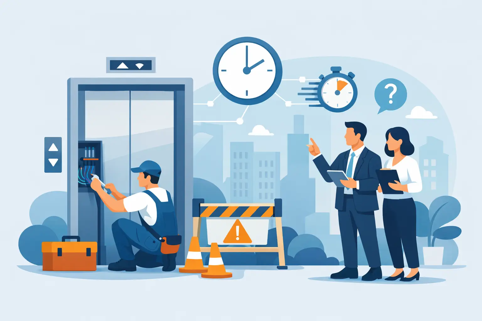Lift Repair Response Times for Building Managers
