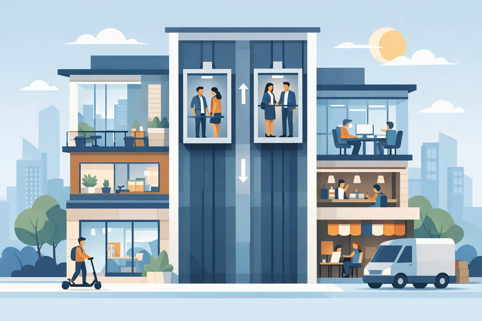Mixed Use Building Lifts That Keep Sites Moving