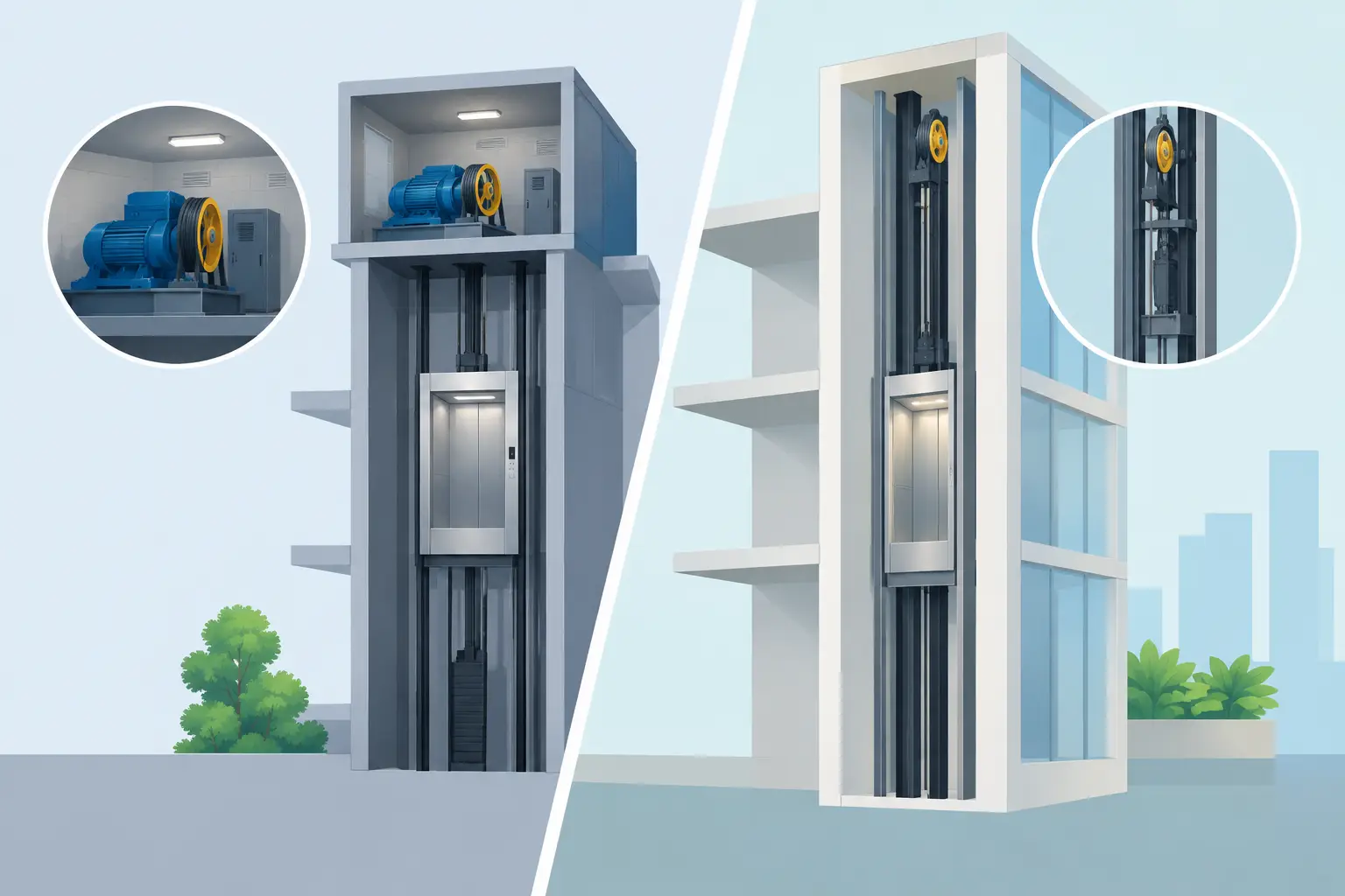 Machine Room Versus Roomless Lifts: Which Fits?