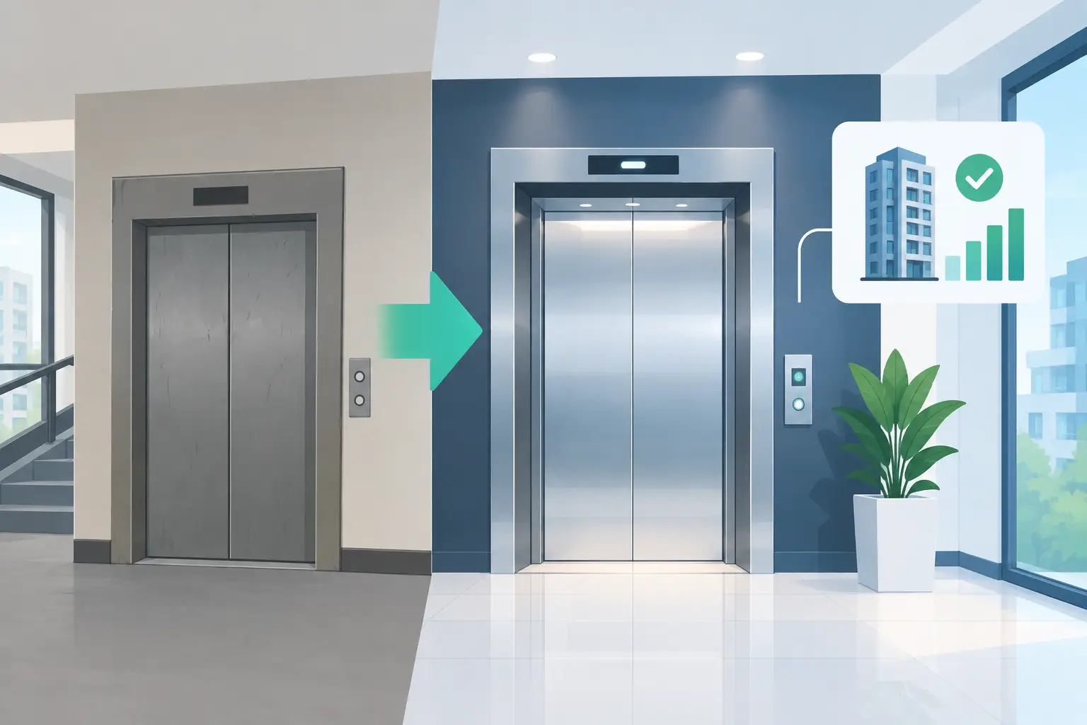 Apartment Elevator Retrofit Case Study Results